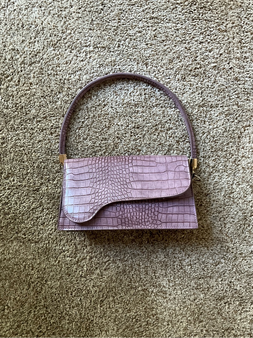 Purple Classic Clutch Crossbody Bag